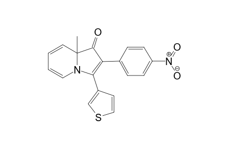 8a-methyl-2-(4-nitrophenyl)-3-(thiophen-3-yl)indolizin-1(8aH)-one