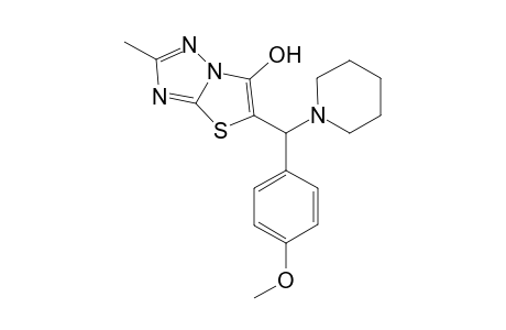2-Methyl-6-{.alpha.-(N'-methyl-N-piperidino)-4'-methoxybenzyl]thiazolo[3,2-b]-1,2,4-triazol-5-ol