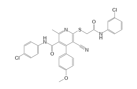 3-pyridinecarboxamide, N-(4-chlorophenyl)-6-[[2-[(3-chlorophenyl)amino]-2-oxoethyl]thio]-5-cyano-4-(4-methoxyphenyl)-2-methyl-