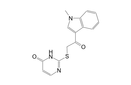 4(3H)-pyrimidinone, 2-[[2-(1-methyl-1H-indol-3-yl)-2-oxoethyl]thio]-