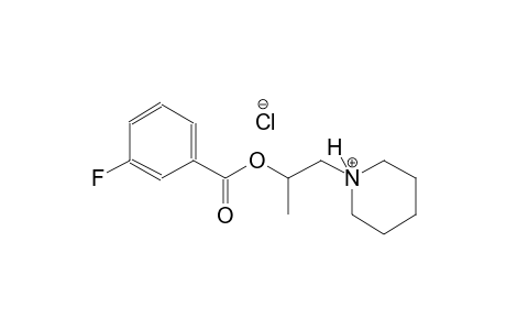 1-{2-[(3-fluorobenzoyl)oxy]propyl}piperidinium chloride
