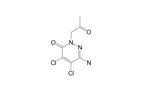 3-AMINO-4,5-DICHLORO-1-(2-OXOPROPYL)-PYRIDAZIN-6-ONE