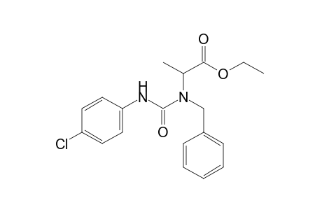 N-benzyl-N-[(p-chlorophenyl)carbamoyl]alanine, ethyl ester