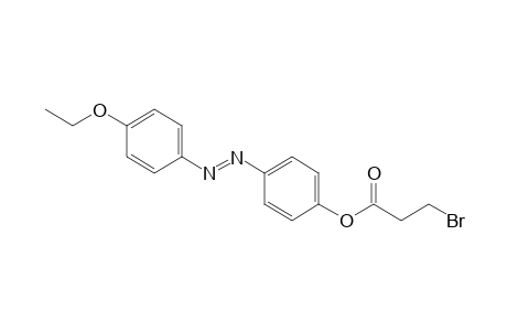 p-[(p-ethoxyphenyl)azo]phenol, 3-bromopropionate