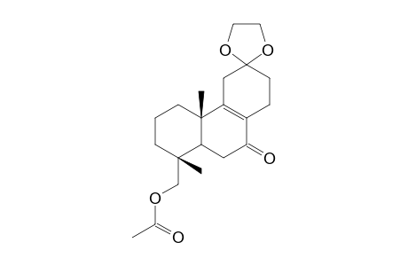 12,12-Ethylenedioxy-7-oxopodocarp-8-en-19-yl acetate