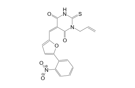 (5Z)-1-allyl-5-{[5-(2-nitrophenyl)-2-furyl]methylene}-2-thioxodihydro-4,6(1H,5H)-pyrimidinedione