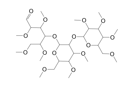 D-Galactose, O-2,3,4,6-tetra-O-methyl-.beta.-D-glucopyranosyl-(1.fwdarw.2)-O-3,4,6-tri-O-methyl-.beta.-D-glucopyranosyl-(1.fwdarw.4)-2,3,5,6-tetra-O-methyl-
