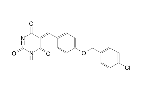 5-{4-[(4-chlorobenzyl)oxy]benzylidene}-2,4,6(1H,3H,5H)-pyrimidinetrione
