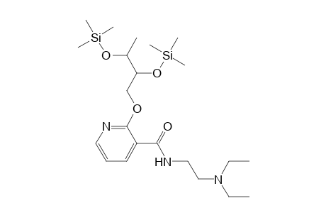 2-(2,3-Ditrimethylsilyloxybutoxy)-n-(2-(diethylamino)ethyl)-3-pyridinecarboxamide