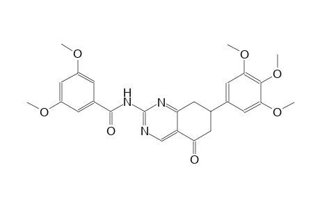 3,5-dimethoxy-N-[5-oxo-7-(3,4,5-trimethoxyphenyl)-5,6,7,8-tetrahydro-2-quinazolinyl]benzamide