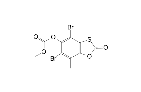 4,6-Dibromo-7-methyl-2-oxo-1,3-benzoxathiol-5-yl methyl carbonate