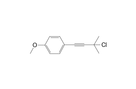 3-Chloro-1-(4-methoxyphenyl)-3-methyl-1-butyne