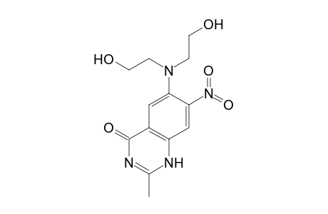 6-[bis(2-hydroxyethyl)amino]-2-methyl-7-nitro-1H-quinazolin-4-one