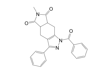 1-Benzoyl-4,5,6,7-tetrahydro-3-phenyl-1H-indazole-5,6-dicarboxy-N-methylimide