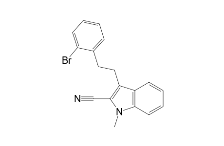 3-[2-(2-Bromophenyl)ethyl]-1-methylindole-2-carbonitrile