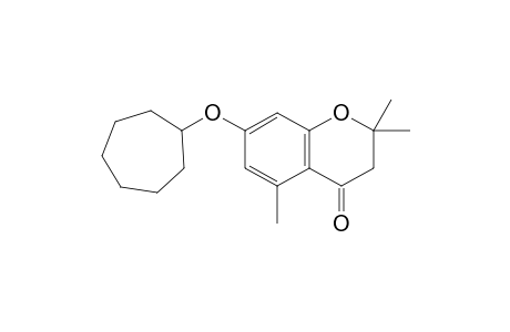 7-[Cycloheptyloxy]-2,2,5-trimethyl-4-chromanone