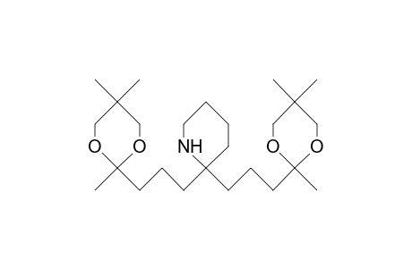 2,2-Bis(4-oxopentyl-2',2'-dimethylpropylene-ketal)piperidine