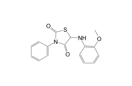 5-(2-methoxyanilino)-3-phenyl-1,3-thiazolidine-2,4-dione