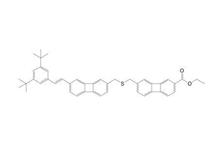 7'-Ethoxycarbonylbiphenylene-2'-ylmethyl 7-[(E)-3",5"-di-tert-butylstyryl]biphenylene-2-ylmethyl sulfide