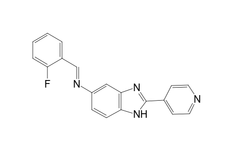 (2-Fluoro-benzylidene)-(2-pyridin-4-yl-1H-benzoimidazol-5-yl)-amine