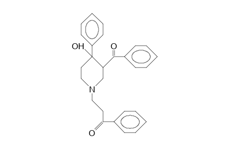 3-Benzoyl-1-(2-benzoyl-ethyl)-4-phenyl-4-piperidinol