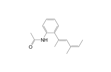 2-(N-acetyl-2-amino-phenyl)-4-methyl-2,4-hexadiene