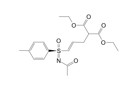 Diethyl (2E,Rs)-3-p-tolyl-N-acetylsulfoximino-2-propenylmalonate