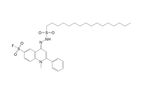 1-hexadecanesulfonic acid, [6-(fluorosulfonyl)-1-methyl-2-phenyl-4(1H)-quinolylidene]hydrazide
