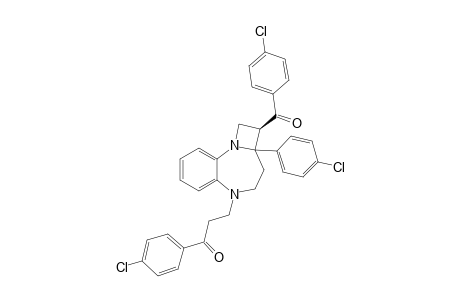 5-[(4'-Chlorobenzoyl)ethyl]-2(R)-(4'-chlorobenzoyl)-2a-(4'-chlorophenyl)-1,2,2a,3,4,5-hexahydroazeto[1,2-a]-[1.5]benzodiazepine