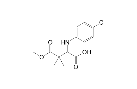 2-[(4-Chlorophenyl)amino]-3-(methoxycarbonyl)-3-methylbutanoic acid