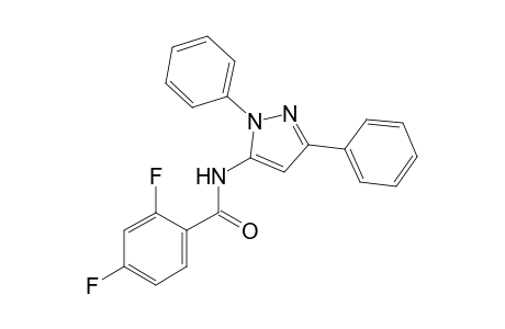 2,4-Difluoro-N-(1,3-diphenyl-1H-pyrazol-5-yl)benzamide
