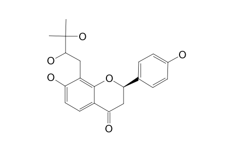BROSIMACUTIN-B;(2R)-4',7-DIHYDROXY-8-(2,3-DIHYDROXY-3-METHYLBUTYL)-FLAVANONE