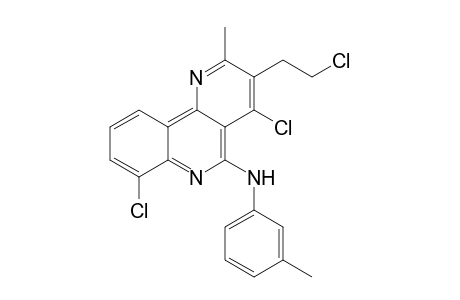 4,7-Dichloro-3-(2-chloroethyl)-2-methyl-N-m-tolylbenzo[h][1,6]naphthyridin-5-amine