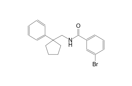 3-bromo-N-[(1-phenylcyclopentyl)methyl]benzamide