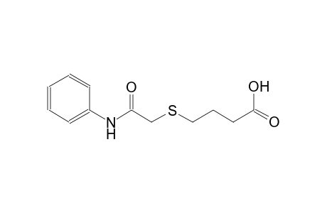 4-[(2-anilino-2-oxoethyl)sulfanyl]butanoic acid