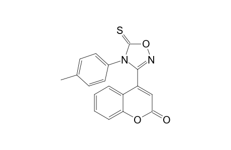 4-(4'-Methylphenyl)-4,5-dihydro-3-(2-oxo-2H-benzopyran-4-yl)-1,2,4-oxadiazol-5-thione