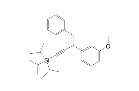 (Z)-Triisopropyl(3-(3-methoxyphenyl)-4-phenylbut-3-en-1-yn-1-yl)silane