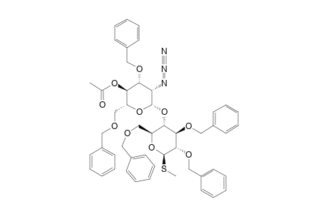 METHYL-4-O-(4-O-ACETYL-2-AZIDO-3,6-DI-O-BENZYL-2-DEOXY-BETA-D-MANNOPYRANOSYL)-2,3,6-TRI-O-BENZYL-1-THIO-BETA-D-GLUCOPYRANOSIDE