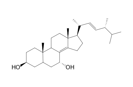 (22E,24R)-24-Methyl-5.alpha.-dholesta-8(14),22-diene-3.beta.,7.alpha.-diol