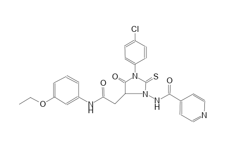 4-pyridinecarboxamide, N-[3-(4-chlorophenyl)-5-[2-[(3-ethoxyphenyl)amino]-2-oxoethyl]-4-oxo-2-thioxo-1-imidazolidinyl]-