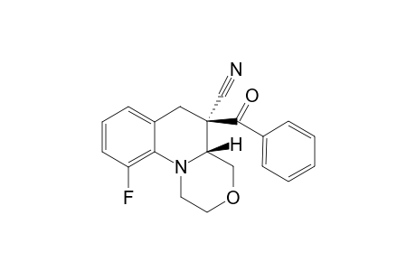 (4aR,5R)-10-Fluoro-5-(phenylcarbonyl)-1,2,4,4a,5,6-hexahydro[1,4]oxazino[4,3-a]quinolino-5-carbonitrile