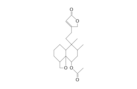 1b-Acetoxy-8a,9a-methanoxymethano-3a,4a-dimethyl-4b-(2-[4-oxa-cyclopent-3-ene-2-onyl]ethyl)-trans-decalin