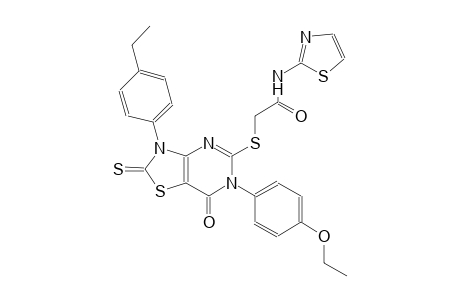 acetamide, 2-[[6-(4-ethoxyphenyl)-3-(4-ethylphenyl)-2,3,6,7-tetrahydro-7-oxo-2-thioxothiazolo[4,5-d]pyrimidin-5-yl]thio]-N-(2-thiazolyl)-