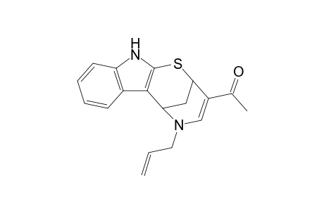 1-(5-Allyl-2,5,6,11-tetrahydro-2,6-methano[1,5]thiazocino[2,3-b]indol-3-yl)ethanone