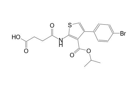 4-{[4-(4-bromophenyl)-3-(isopropoxycarbonyl)-2-thienyl]amino}-4-oxobutanoic acid