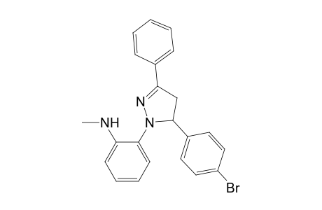 2-[5-(4-bromophenyl)-3-phenyl-4,5-dihydropyrazolyl]-N-methylaniline