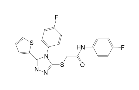 N-(4-fluorophenyl)-2-{[4-(4-fluorophenyl)-5-(2-thienyl)-4H-1,2,4-triazol-3-yl]sulfanyl}acetamide