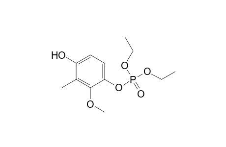 Phosphoric acid, diethyl 4-hydroxy-2-methoxy-3-methylphenyl ester