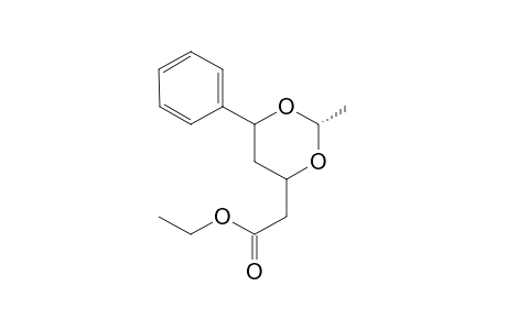 Ethyl r-2-methyl-c-6-phenyl-1,3-dioxane-c-4-acetate