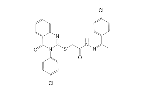 N'-[(Z)-1-(4-chlorophenyl)ethylidene]-2-{[3-(4-chlorophenyl)-4-oxo-3,4-dihydro-2-quinazolinyl]sulfanyl}acetohydrazide